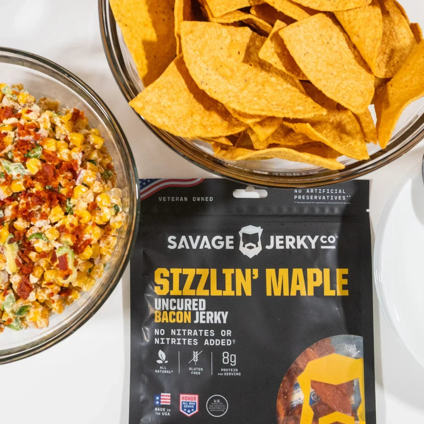 Bacon Jerky Street Corn Dip