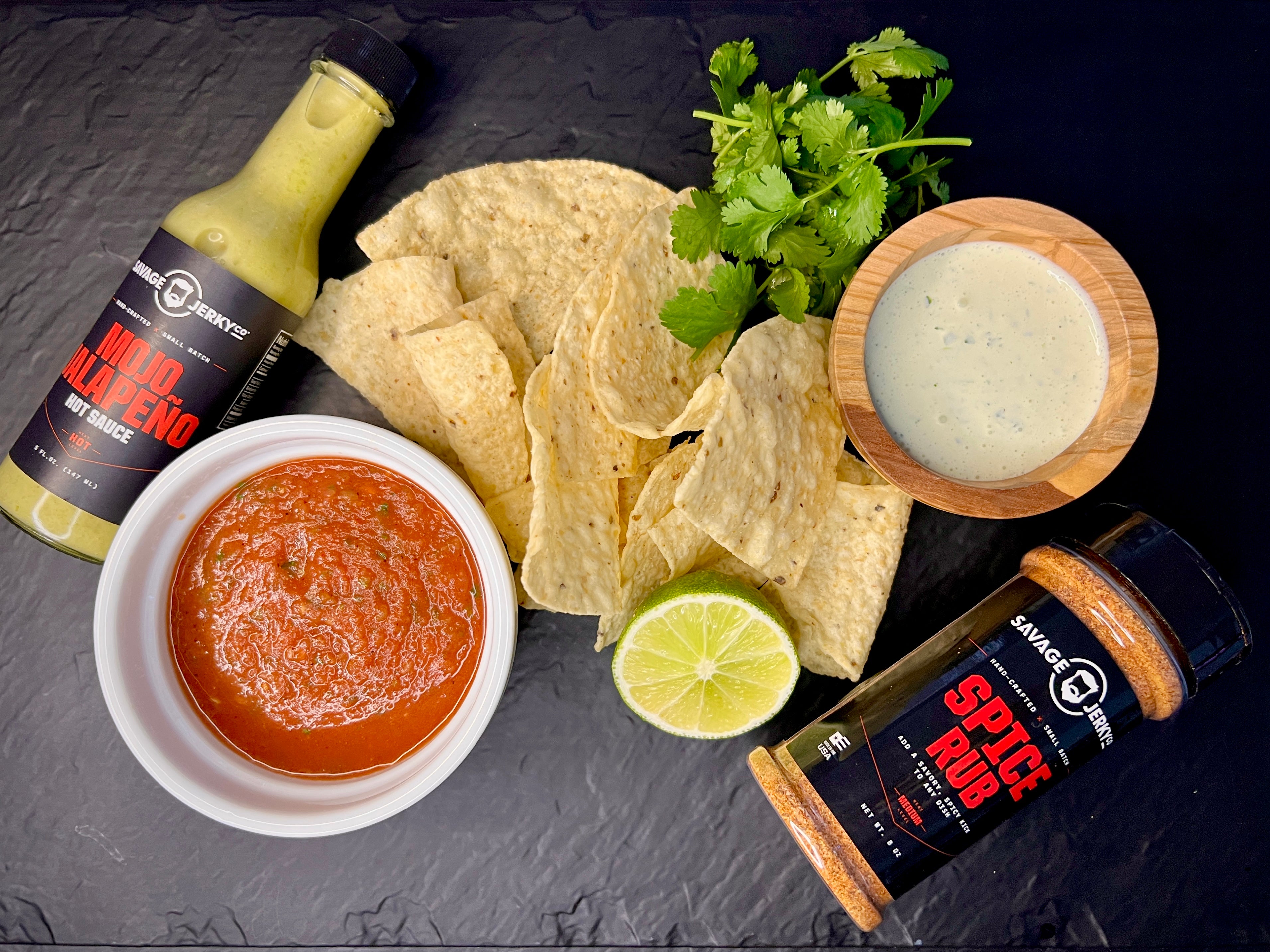 Savage Salsa & Jalapeno Crema