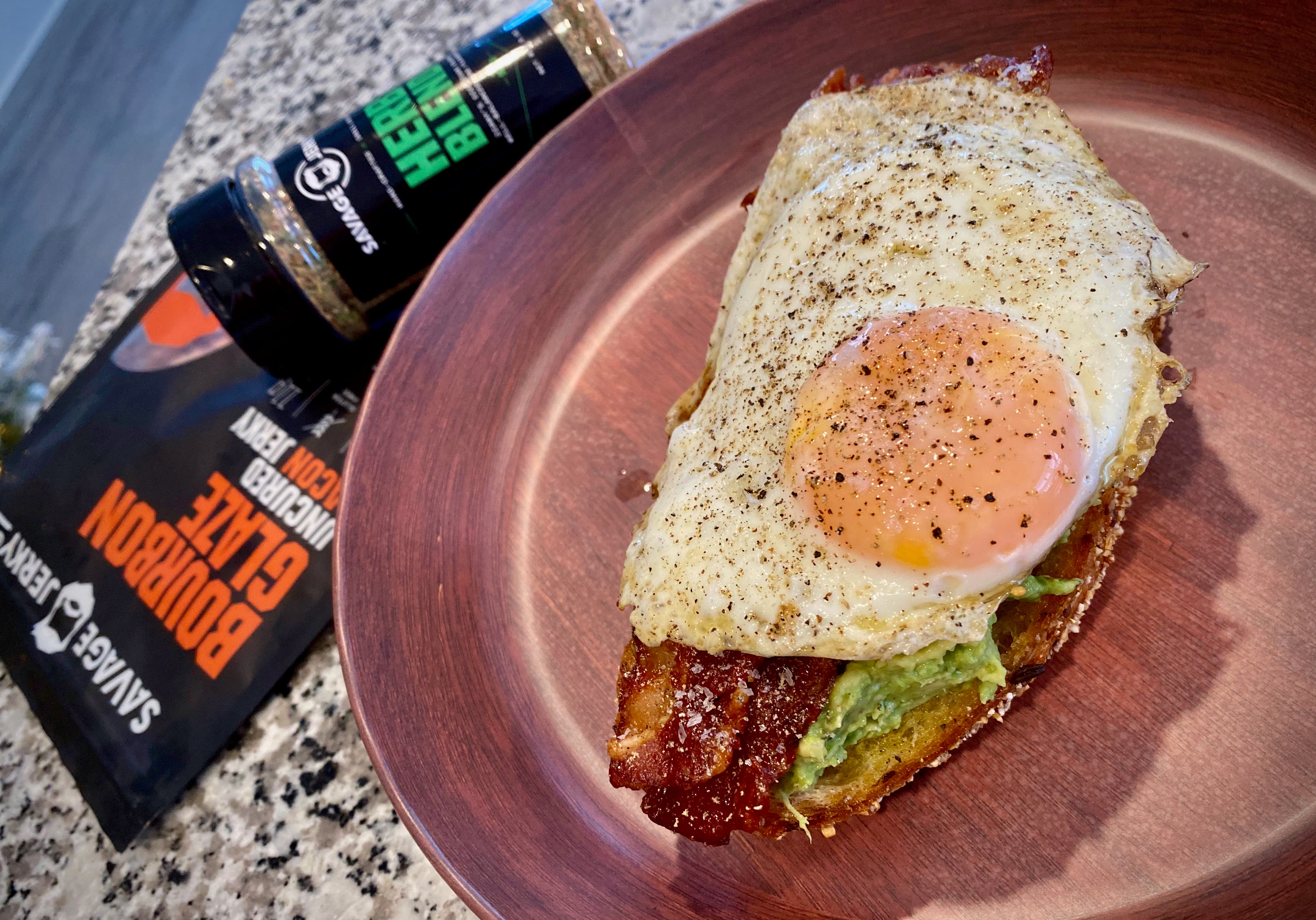 Savage Jerky Avocado Toast