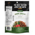 2.2oz Jammin' Jamaican Turkey Jerky Back of Bag With Nutrition and Ingredients